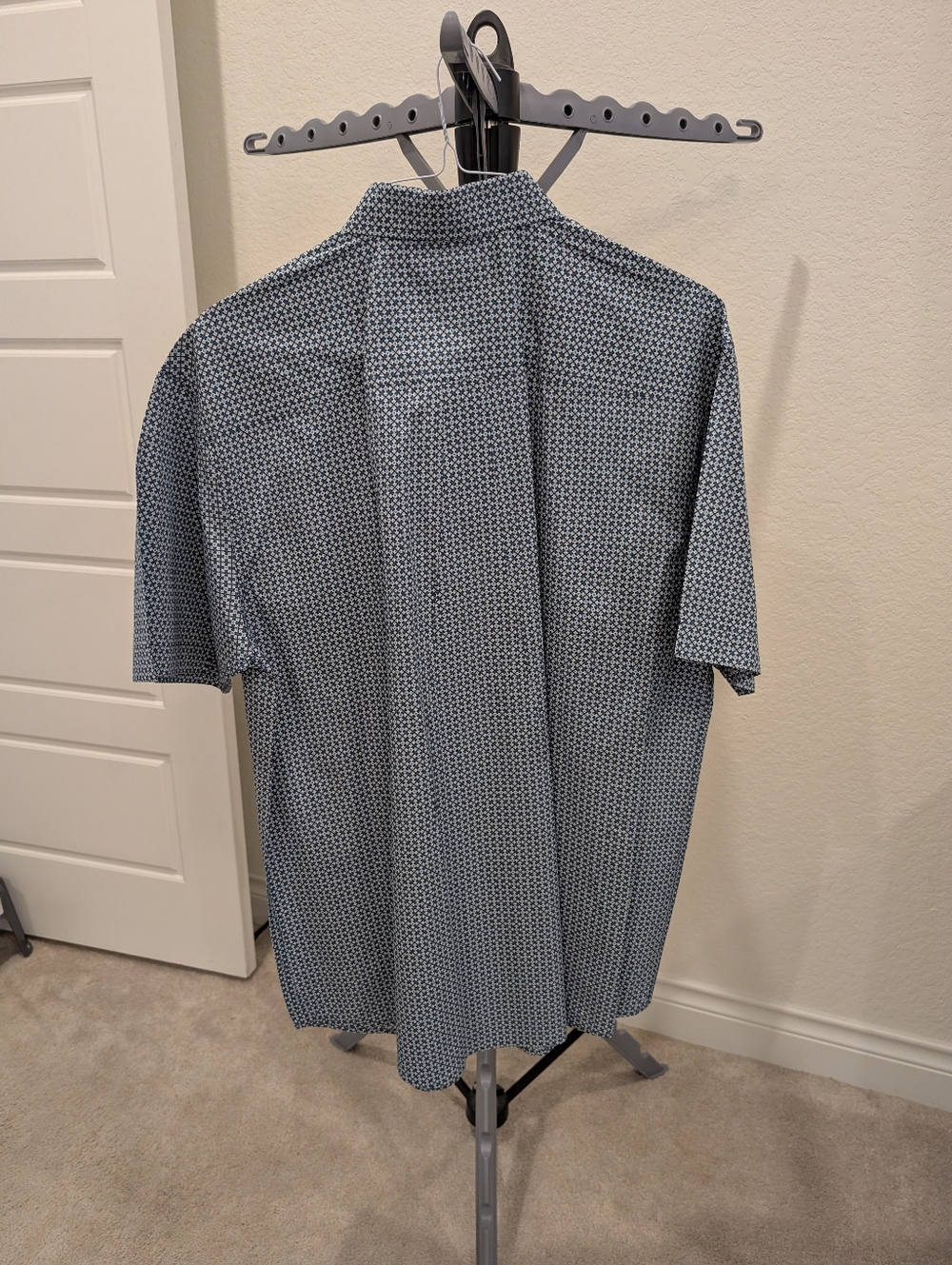 Men's Cinch Short Sleeve XL Western Shirt Green/Teal Pattern - Picture 2 of 5